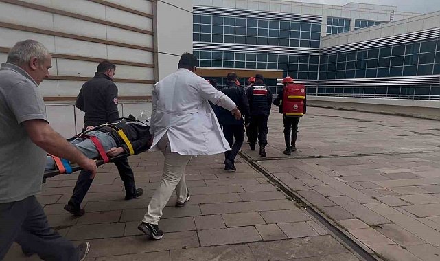 Bafra Devlet Hastanesi'nde yangın tatbikatı