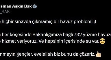 Bakan Bak'tan Marmaris Belediyesindeki havuz sorununa tepki