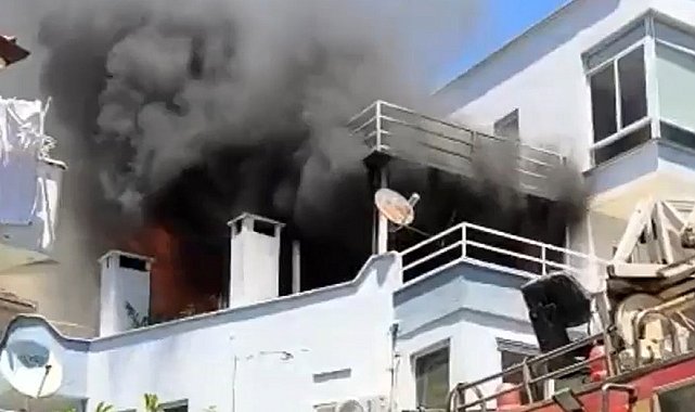 Balkonda mangal keyfi facia ile sonuçlandı: Patlayan tüp yangına neden oldu