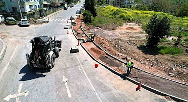 Başiskele'de trafiği rahatlatacak kavşak düzenlemesinde sona yaklaşılıyor