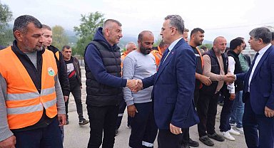Başkan Kurnaz belediye personeliyle bayramlaştı