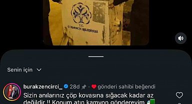 Başkan Zencirci'den konteyner mizahı: "Konum atın, kamyon göndereyim"