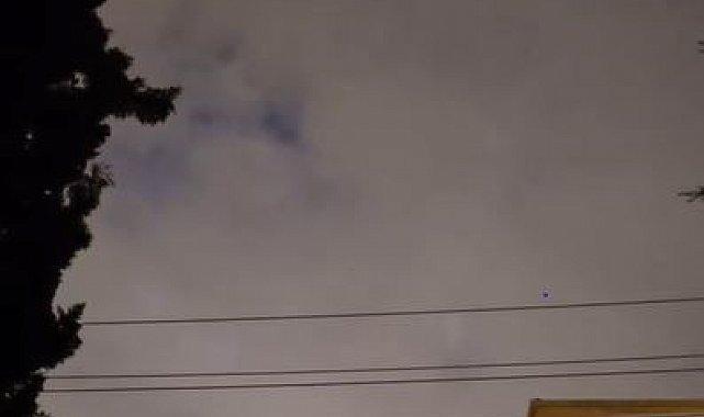 Başkentte gökyüzündeki ışıklar merak uyandırdı