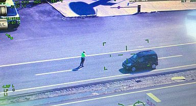 Batman'da Kurban Bayramı öncesi havadan trafik denetimi