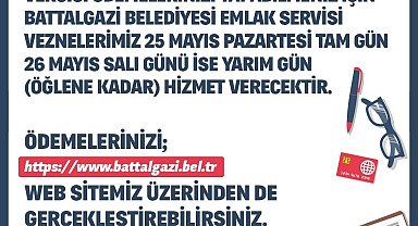 Battalgazi Belediyesi'nden bayram öncesi vezne düzenlemesi