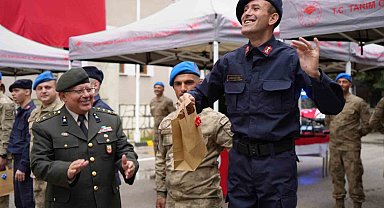 Bayburt'ta engelli vatandaşlar bir günlüğüne asker oldu