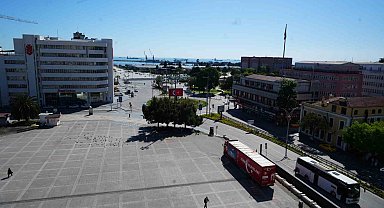 Bayramda Samsun sokaklarında sessizlik hakim