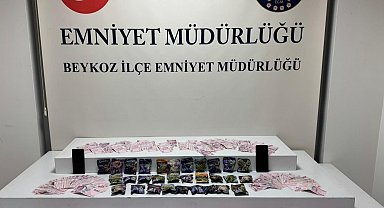 Beykoz'da narkotik köpeği "zula"yı affetmedi: 236 gram marihuana ve 64 bin TL ele geçirildi