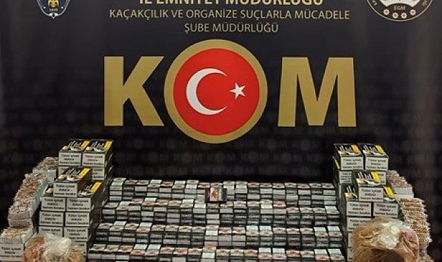 Bilecik'te 22 bin 400 makaron ele geçirildi