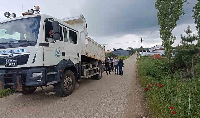 Bilecik'te bayram öncesi köy yollarında yoğun mesai