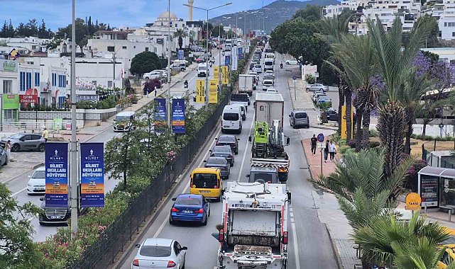 Bodrum'a 24 saatte 20 bin araç giriş yaptı