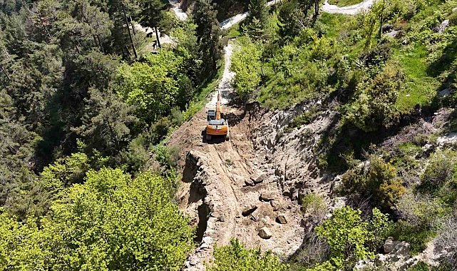 Bozdoğan'da Madran Yayla yolunda çalışmalar tamamlandı