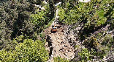 Bozdoğan'da Madran Yayla yolunda çalışmalar tamamlandı