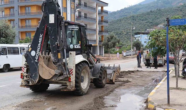 Bozdoğan'da yağışın izleri siliniyor