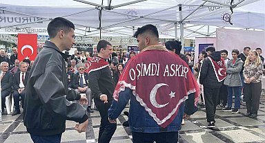 Burdur'da 16 engelli genç temsili askerlik görevi için kışlaya uğurlandı