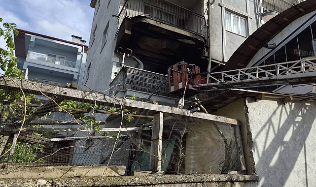 Burdur'da evde yangın paniği