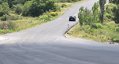 Büyüksümbüller ile Ortaköy arasındaki yol sıcak asfaltla yenilendi