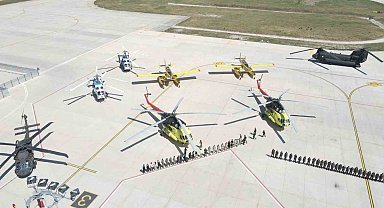 Çanakkale Havalimanı'nda orman yangınları öncesi ekiplerle tören düzenlendi