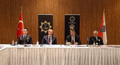 Çanakkale'de Bakan Yardımcısı Çelik'in katılımıyla narkotik suçlarla mücadele değerlendirmesi yapıldı