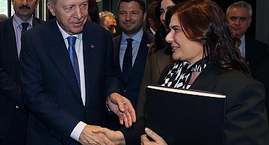Çerçioğlu projelerini Cumhurbaşkanı Erdoğan'a sundu