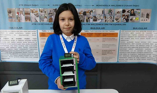 Ceviz kabuğundan doğa dostu yalıtım malzemesi tasarladı, Yozgat'a dördüncülük ödülünü getirdi