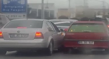 Çorum'da düğün konvoyu tehlike saçtı