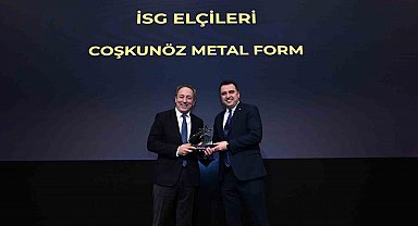 Coşkunöz Metal Form, İSG Elçileri Kategorisinde ödül aldı