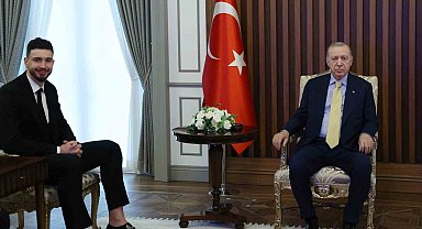Cumhurbaşkanı Erdoğan, Alperen Şengün'ü kabul etti