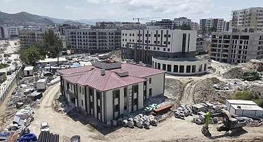 Defne ilçe jandarma komutanlığı hizmet binasında inşaat çalışmaları sürüyor