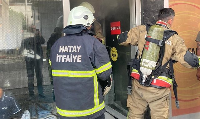 Dörtyol'da iş yeri yangını
