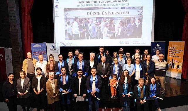 Düzce Üniversitesi'nde mezunlarla anlamlı buluşma