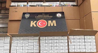 Düzce'de 11 bin adet makaron ele geçirildi