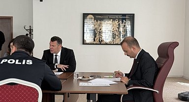 Eceabat'ta yangın riskinin en aza indirilmesi için toplanıldı