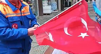Edirne'de 1 Mayıs sonrası Türk bayraklarının çöpe atılmasına tepki
