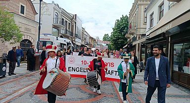 Edirne'de Engelliler Haftası kutlamalarında renkli görüntüler oluştu