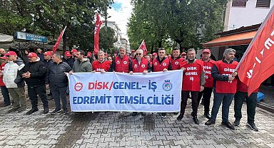 Edremit'te 1 Mayıs kutlandı