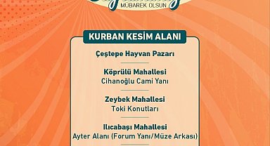 Efeler'de kurban kesim noktaları belirlendi