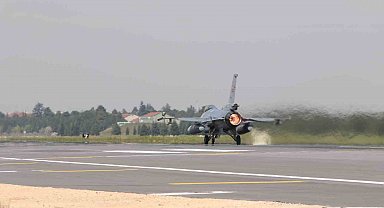 Efes 2026 için F-16'lar Eskişehir'den böyle havalandı