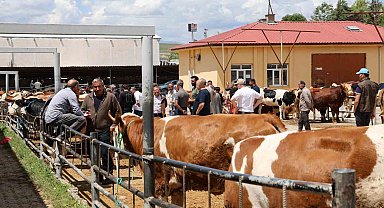 Elazığ Hayvan Pazarı'nda arife günü yoğunluğu