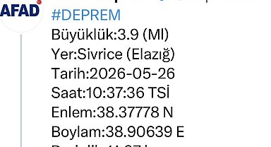 Elazığ'da bir deprem daha