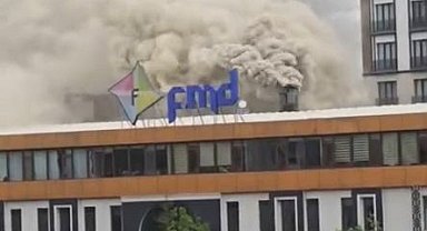 Elazığ'da çıkan baca yangını korkuttu