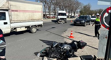 Elazığ'da motosiklet ile minibüs çarpıştı: 1 yaralı