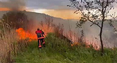 Elazığ'da otluk alanda yangın