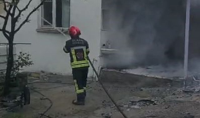 Elazığ'da yangın: 1 kişi dumandan etkilendi