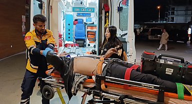 Feci kazada yaralanan motosiklet sürücüsü, hayatını kaybetti