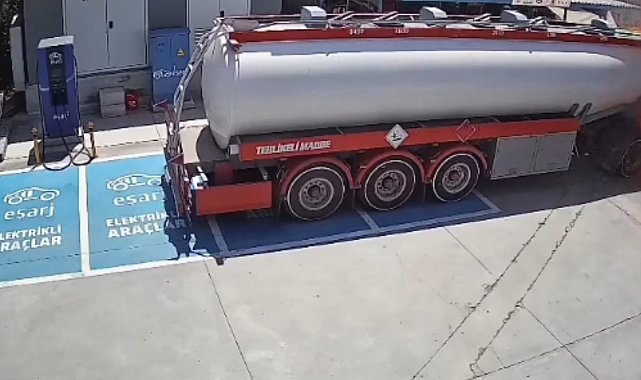 Fethiye'deki tanker yangınının güvenlik kamera kayıtları ortaya çıktı