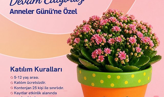 Forum Manisa'da Anneler Günü çocukların elinden renkleniyor