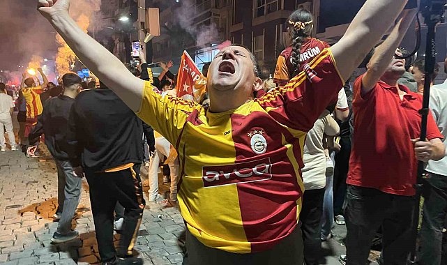 Galatasaray'ın şampiyonluğu İzmir'de coşkuyla kutlandı
