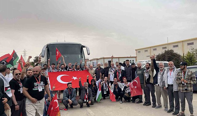 Gazze'ye umut konvoyu: 40 farklı ülkeden 400 aktivist Trablus'tan hareket etti