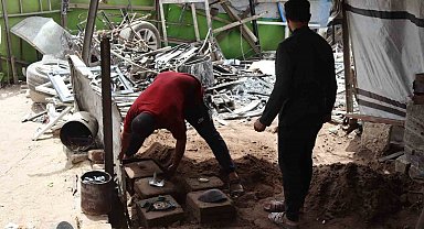 Gazzeli mühendis Al-Batsh, alüminyumu eriterek araç ve jeneratör parçası üretiyor